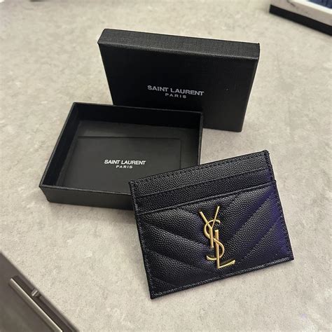 YSL card holder real or false